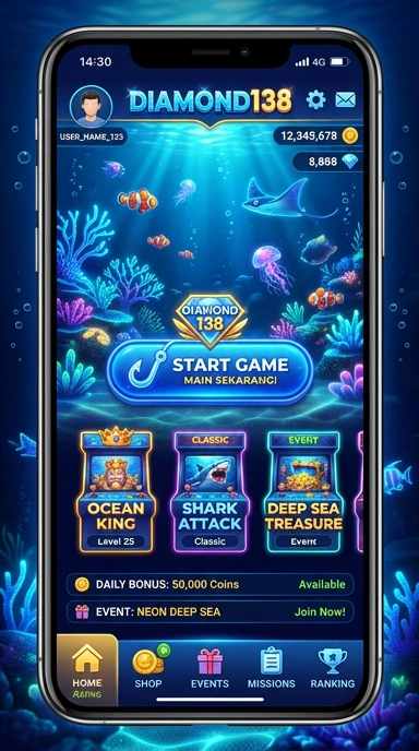 Layar utama diamond138 — antarmuka bersih setelah instalasi